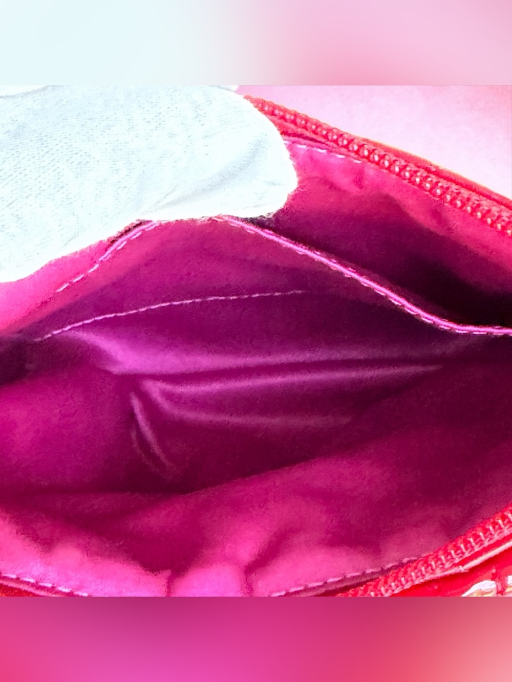 Coach Poppy Red Liquid Gloss Patent Leather Crossbody Bag Y2K - Picture 5 of 14